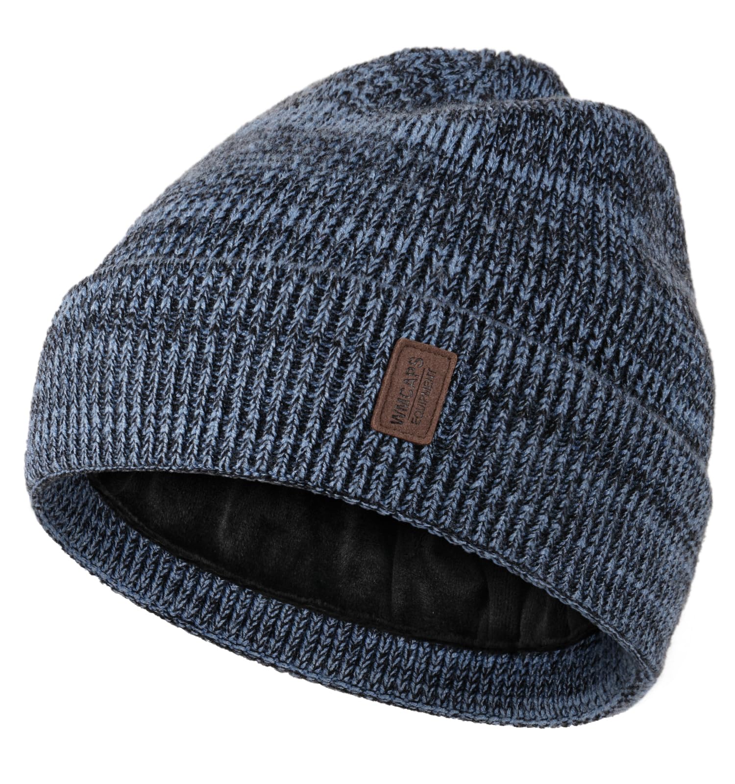 Wmcaps Winter Beanie for Men Women, Fleece Lined Beanie Soft Warm Knit Hat Ski Stocking Cuffed Cap